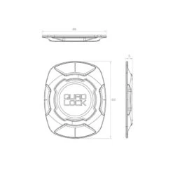 Quad Lock Adaptateur Téléphone QUADLOCK Universel V3 -BRN Soldes adaptateur telephone quadlock universel v3 2