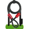 Antivol U ABUS Ultra Mini 410/150HB180+10/120 Vert -BRN Soldes antivol u abus ultra mini 410150hb18010120 vert