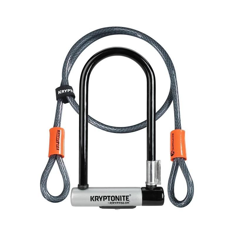 Kryptonite ANTIVOL U KRYPTOLOCK SERIES 2 STD + 4'FLEX 3 Kryptonite ANTIVOL U KRYPTOLOCK SERIES 2 STD + 4'FLEX