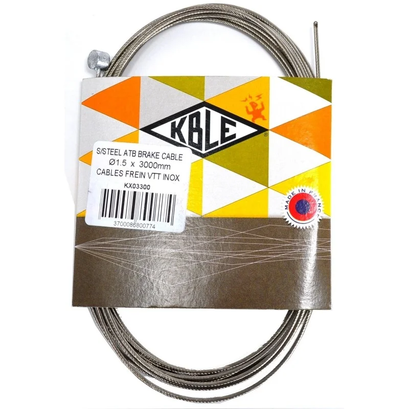 CABLE DE FREINS KABLE VTT 1.5x3000MM INOX Comp/Shimano 3 CABLE DE FREINS KABLE VTT 1.5x3000MM INOX Comp/Shimano