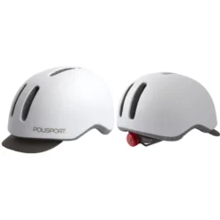 Casque POLISPORT Commuter L 58-61CM Blanc -BRN Soldes casque polisport commuter l 58 61cm blanc 2