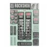 Kit De Stickers Fourche ROCKSHOCK -BRN Soldes kit de stickers fourche rockshock