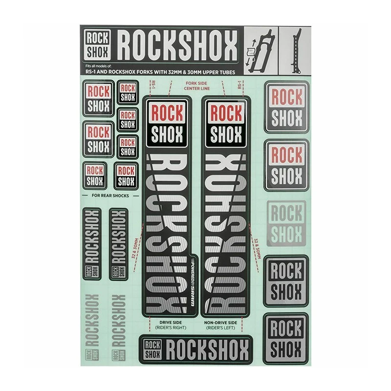 Kit De Stickers Fourche ROCKSHOCK 3 Kit De Stickers Fourche ROCKSHOCK