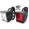 Lumières AXA Av-Arr USB 4Leds Niteline 44-R -BRN Soldes lumieres axa av arr usb 4leds niteline 44 r