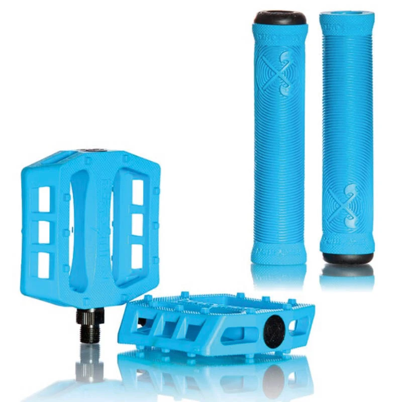 Pack DEMOLITION Pédales + Poignées Bleu Glacier 3 Pack DEMOLITION Pédales + Poignées Bleu Glacier