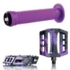 Pack DEMOLITION Pédales Trooper Noir-violet + Poignées ODI Longneck Std Violet
