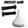 Pack Selle BIKELIFE Grippie Blanche+ Poignées ODI Longneck Std Noir 1 Pack Selle BIKELIFE Grippie Blanche+ Poignées ODI Longneck Std Noir -BRN Soldes pack selle bikelife grippie blanche poignees odi longneck std noir