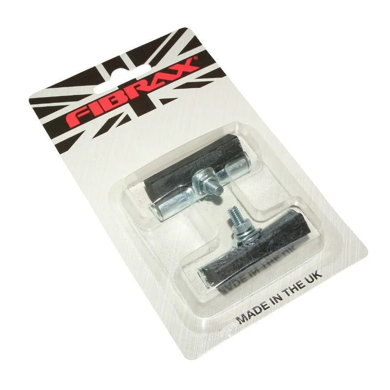 PATINS FIBRAX TYPE RALEIGH 45mm ECROU POUR ETRIER FREIN DEPORTE 3 PATINS FIBRAX TYPE RALEIGH 45mm ECROU POUR ETRIER FREIN DEPORTE