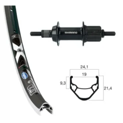 ROUE SHIMANO AR K7 28x1.1.75 7v Ecrous