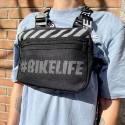 Sacoche BIKELIFE Chest Rig Noire -BRN Soldes sacoche bikelife chest rig noire 2