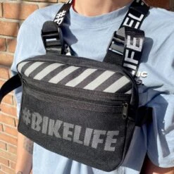 Sacoche BIKELIFE Chest Rig Noire -BRN Soldes sacoche bikelife chest rig noire 3