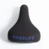 Selle BIKELIFE Noire Logo Bleu
