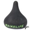 Selle BIKELIFE Noire Logo Vert