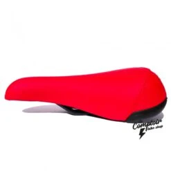 Selle BIKELIFE Rouge Logo Blanc -BRN Soldes selle bikelife rouge logo blanc 2